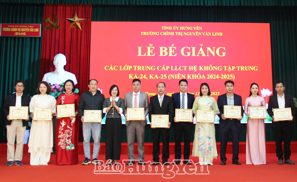 Bế giảng lớp trung cấp lý luận chính trị hệ không tập trung 