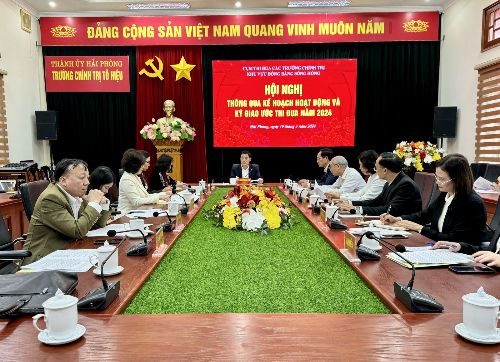 Trường Chính trị Nguyễn Văn Linh tổ chức Hội nghị thống nhất kế hoạch, nội dung mở lớp Bồi dưỡng năm 2024