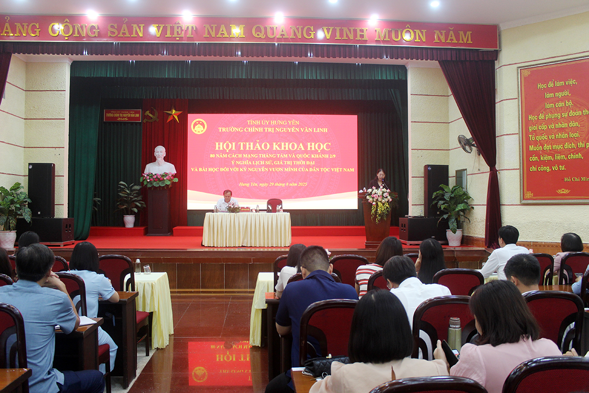 Hội thảo khoa học kỷ niệm 80 năm cách mạng tháng 8 và Quốc khánh 2/9