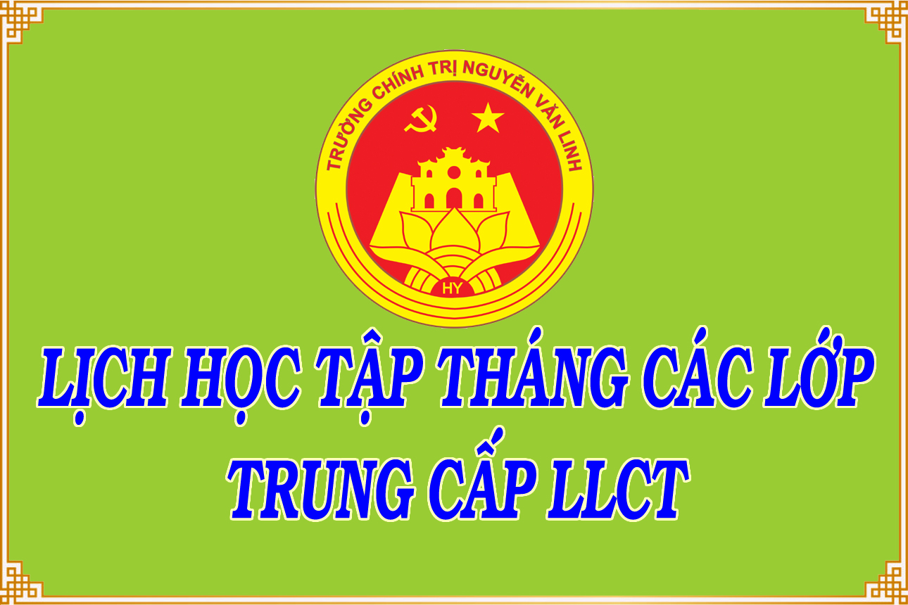 Lịch học tháng 6 các lớp TCLLCT (Mới)