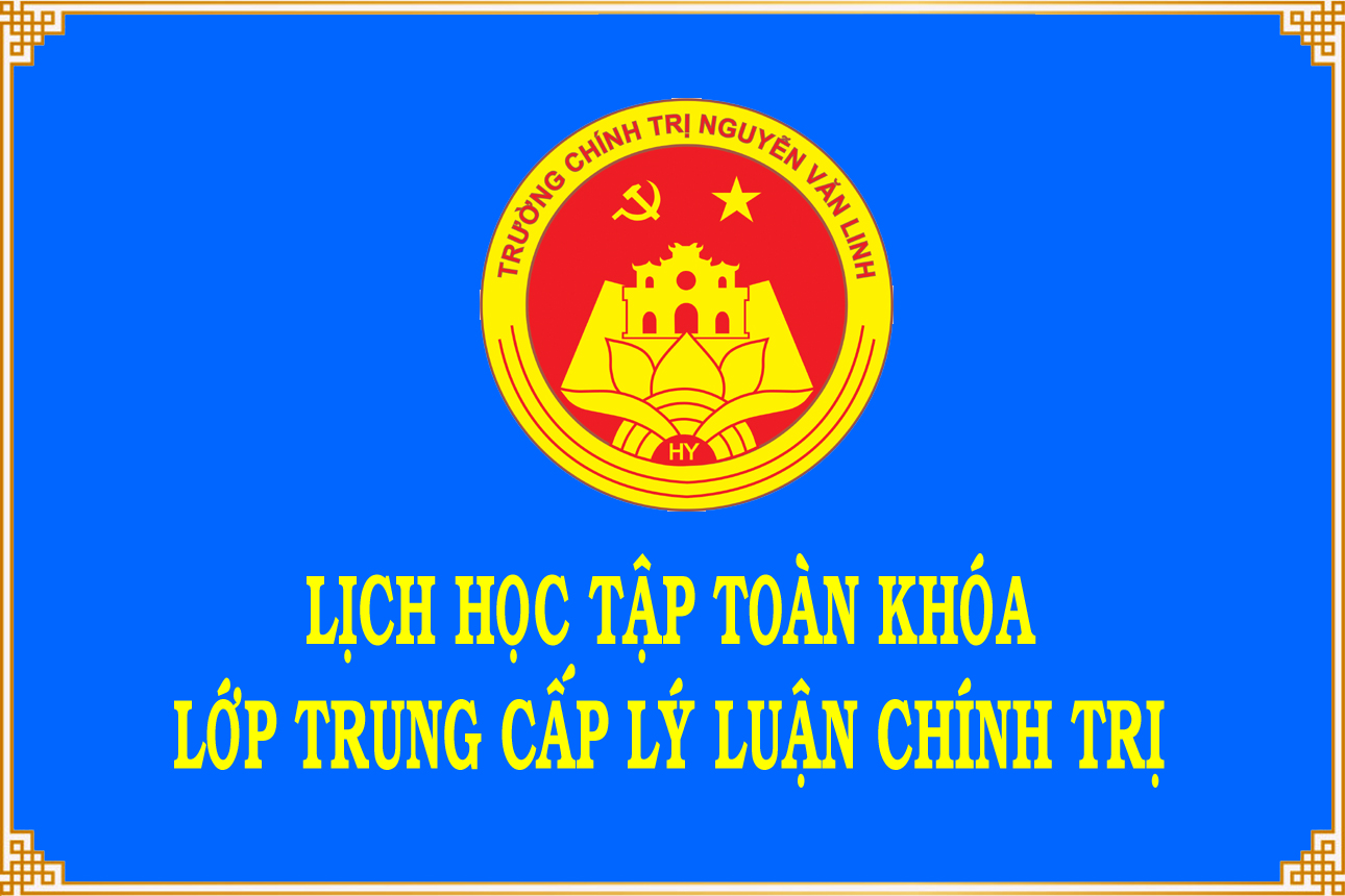 Lịch học tập toàn khóa lớp TCLLCT hệ không tập trung KA-20 (2023-2024) tại huyện Phù Cừ
