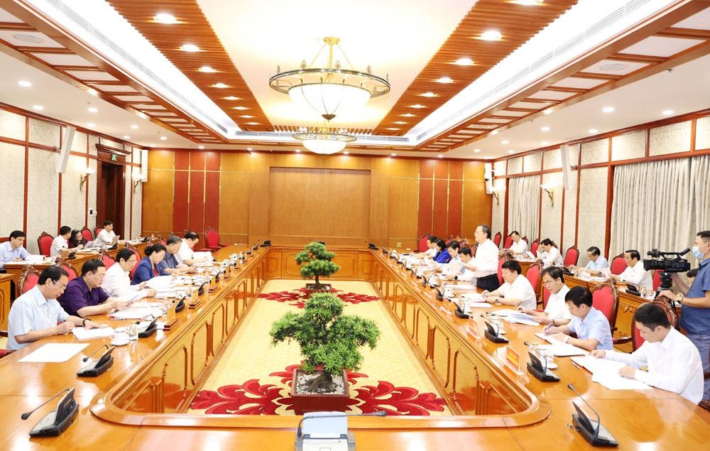 Bộ Chính trị làm việc với Ban Thường vụ Tỉnh ủy về công tác chuẩn bị tổ chức Đại hội Đảng bộ tỉnh lần thứ XIX, nhiệm kỳ 2020 – 2025
