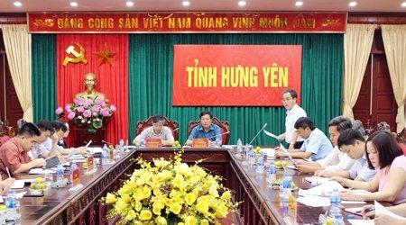 Đoàn khảo sát của Ban Tổ chức Trung ương làm việc tại Hưng Yên về 4 đề án