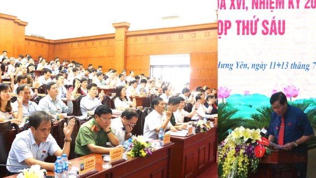 Kỳ họp thứ sáu, HĐND tỉnh Hưng Yên khóa XVI thành công tốt đẹp