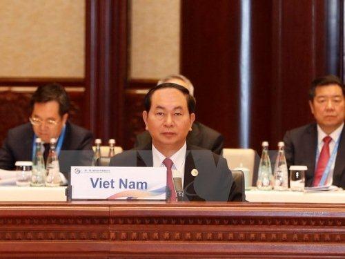 Chủ tịch nước Trần Đại Quang tham dự Diễn đàn cấp cao hợp tác quốc tế “Vành đai và Con đường”