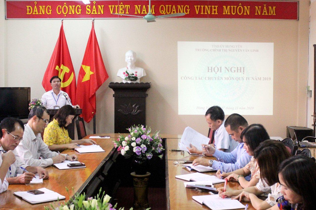 Hội nghị công tác chuyên môn quý IV năm 2019