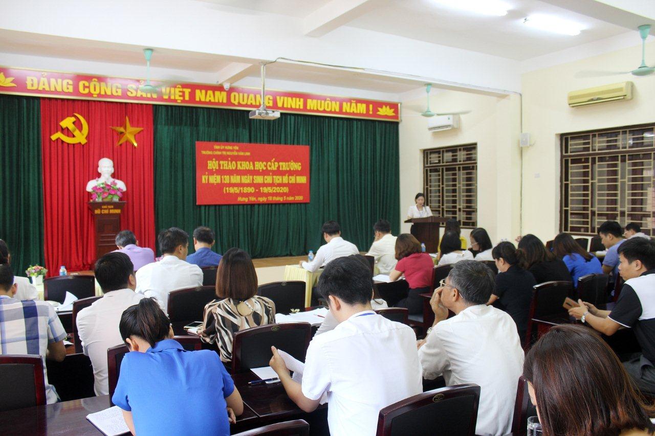 Hội thảo khoa học cấp trường Kỷ niệm 130 năm ngày sinh Chủ tịch Hồ Chí Minh  (19/5/1890 – 19/5/2020)